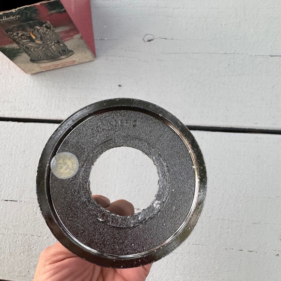 Godinger “Peace on Earth” Pewter Christmas Votive Candle Holder Holiday Collect - Picture 6 of 11